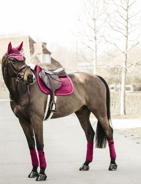 Schabracke VELVET fuchsia VS