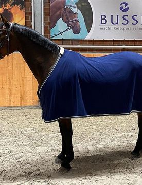 Abschwitzdecke Fleece mit Kordel, navy 135