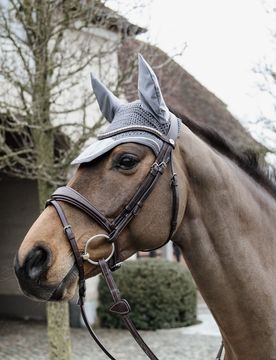 Fliegenhaube WELLINGTON BASIC VELVET grau