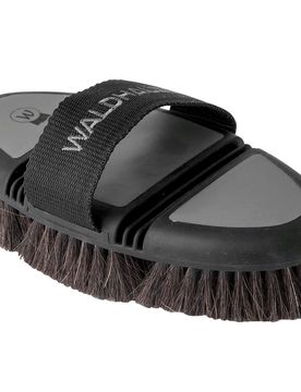 Flexi Kardätsche, Rosshaar schwarz/grau