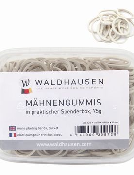 Mähnengummis in Spenderbox, weiß