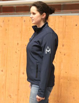 Mecklenburger Damen Softshelljacke, navy XXL