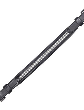 Anfassriemen mit Strasskette, silber