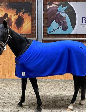 Manski Abschwitzdecke Fleece Baltic royalblau 95 cm