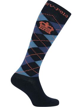 Socken ARGYLE navy-ginger 35-38