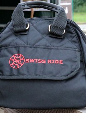 Helmtasche Deluxe schwarz/rot