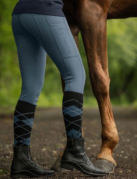 ELT Reitleggings ELLA GLAM kreideblau 176