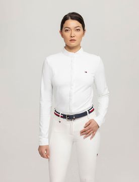 Damen Button-up Turniershirt CHARLOTTE optic white L