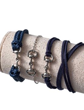 Armband 3er Set HVP JULA, navy