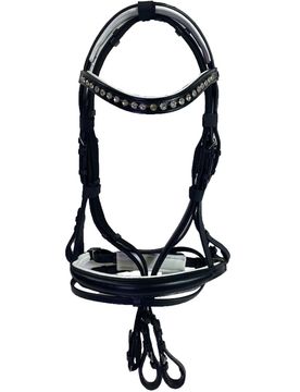 Manski Trensenzaum CRYSTAL WHITE PEARL PONY