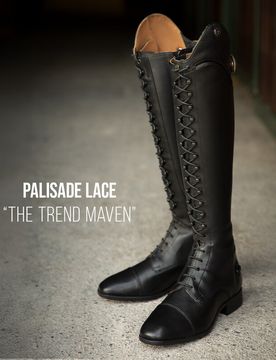 Damen Reitstiefel PALISADE LACE black saffiano 39 WS