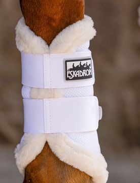 Gamaschen Soft Mesh Fauxfur, white L