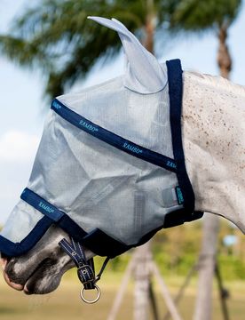 Fliegenmaske RAMBO, azure blue/navy/electric blue FULL