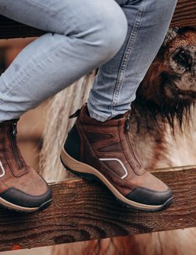 Schuhe FIELD FrontZip GripFTX chocolate 40