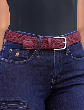 Stretchgürtel MALINA samtrot L/XL