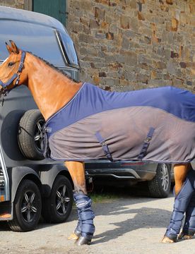 Fliegendecke DRY EASY navy/grau 125