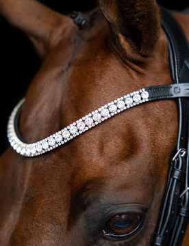 Stirnband IRH SLIM silver Pony