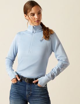 Damen ½ Zip Pullover TEAM EQ skyway L
