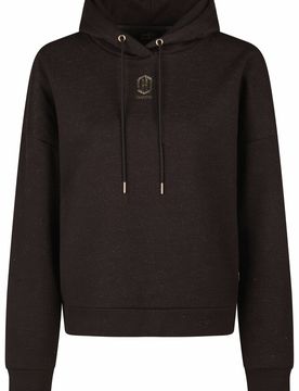 Damen Sweathoodie HOOD SPARKLE black truffle S