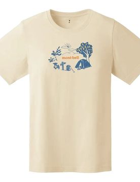 Wickron T-Shirt Stay in a Tent Damen S Ivory