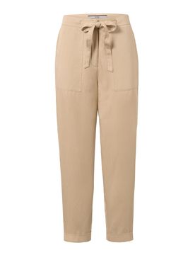 Hose aus Leinenmix - Damen - Gr. 40 - beige - beige