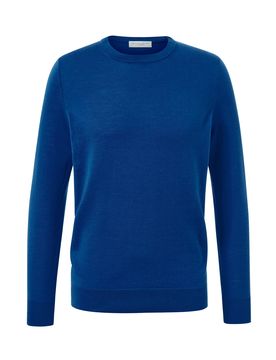 Merino-Pullover - Herren - Gr. 4XL - blau - blau