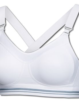 Sport-BH High Impact - Damen - Gr. 90D - weiß - weiß