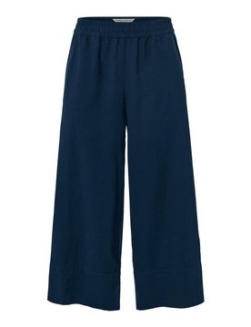 Palazzohose aus Leinenmix - Damen - Gr. 48 - dunkelblau - dunkelblau