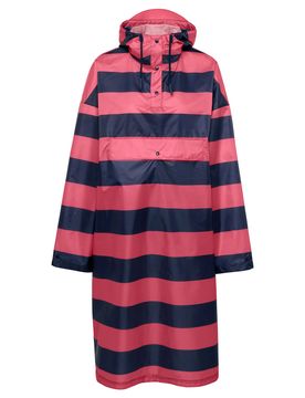 Regenponcho - Damen - Gr. S/M - blau/gestreift - blau