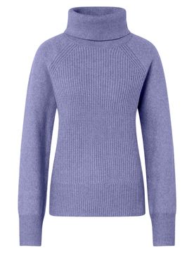 Rollkragenpullover - Damen - Gr. S - lila - lila