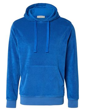 Frottee-Hoodie - Herren - Gr. XL - blau - blau