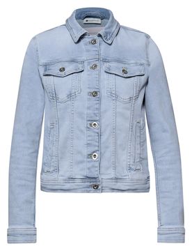Jeansjacke - Damen - Gr. 38 - hellblau - hellblau