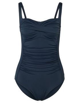 Figurformender Badeanzug - Damen - Gr. 48 - dunkelblau - dunkelblau