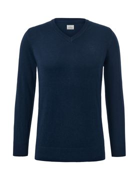 Pullover mit V-Ausschnitt - Herren - Gr. 5XL - dunkelblau - dunkelblau