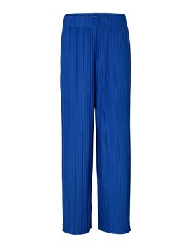 Plisseehose - Damen - Gr. L - blau - blau