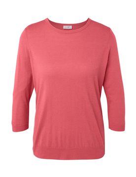 Feinstrickpullover mit Seide - Damen - Gr. M - koralle - koralle