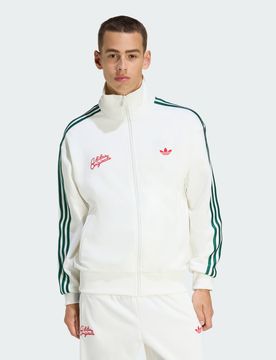 TRACK TOP FIREBIRD ROSES Off White / Collegiate Green