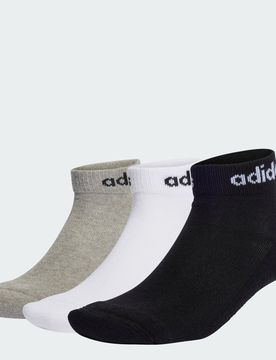 Calzini Linear Cushioned (3 paia) 34-36 Medium Grey Heather / White / Black