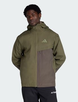 Giacca Rain Terrex Multi 2 Layer Climaproof Olive Strata / Shadow Olive / Tent Green