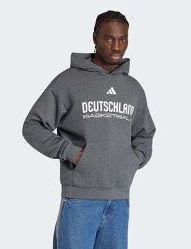 FELPA CON CAPPUCCIO CON GRAFICA DBB BASKETBALL SELECT S Dark Grey Heather
