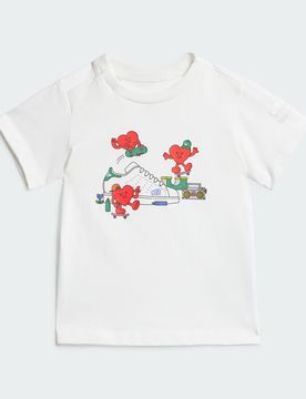 Adidas Graphics T-Shirt 2-3A White