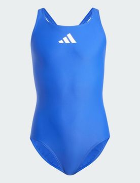 Costume da bagno Solid Small Logo 4-5A Semi Lucid Blue / White