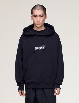 Y-3 BRUSHED TERRY GFX HOODIE Black