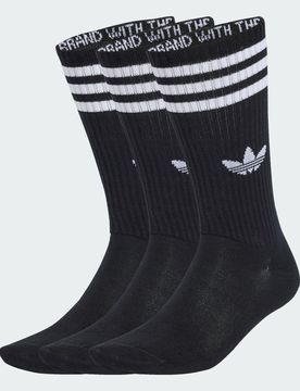 Calze 3-Stripes High (3 paia) 46-48 Black / Black / Black
