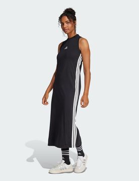 Abito Essentials 3-Stripes Long Racerback Black / White
