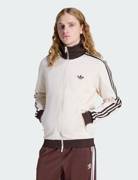 Track Top Iconico L Wonder White / Aurora Coffee