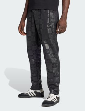 Monogram All Over Print Regular Track Pants XS Black