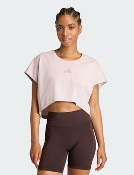 Canotta PrimeLift Workout Cropped Boxy 3-stripes Ice Purple