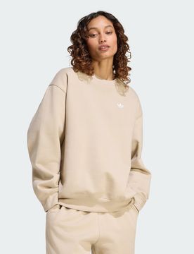 FELPA ESSENTIALS CREW LONG FLEECE OS Khaki Three