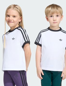 STRIPES TEE 3-4A White / Black